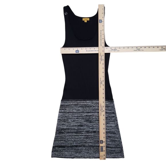 Anthropologie Lulumari Dress Womens Medium Black Gray 100% Cotton Y2K - Picture 6 of 11